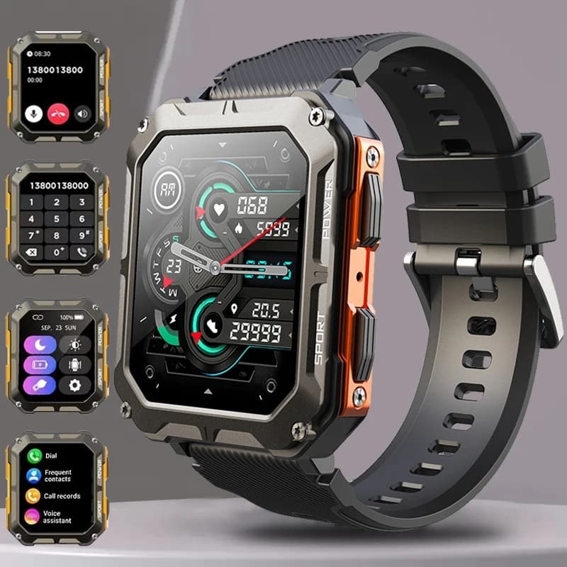 Novo relógio inteligente C20PRO BT Call Negócios Esportes ao ar livre Relógio de pulseira impermeável para android IOS