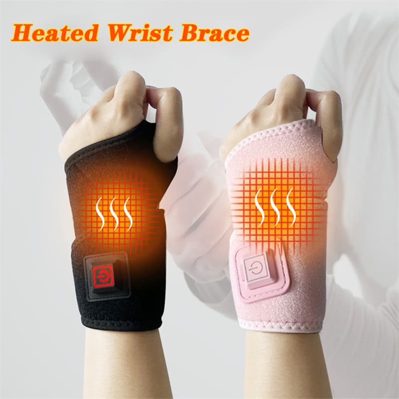 Massageador de Mão para Artrite Pulseira Fisioterapia Aquecimento Pad Pulso Massageador Sports Fitness Joint Pain Relief Wrap Support