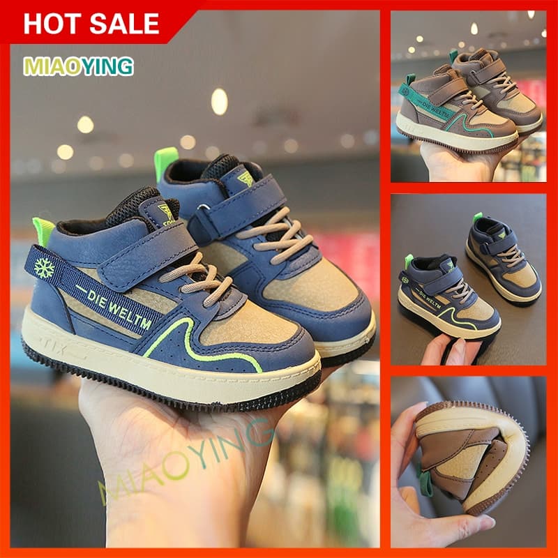 Tênis Infantil Tênis casuais de cano alto para Meninos Moda de sapatos infantis para meninas leve e macio