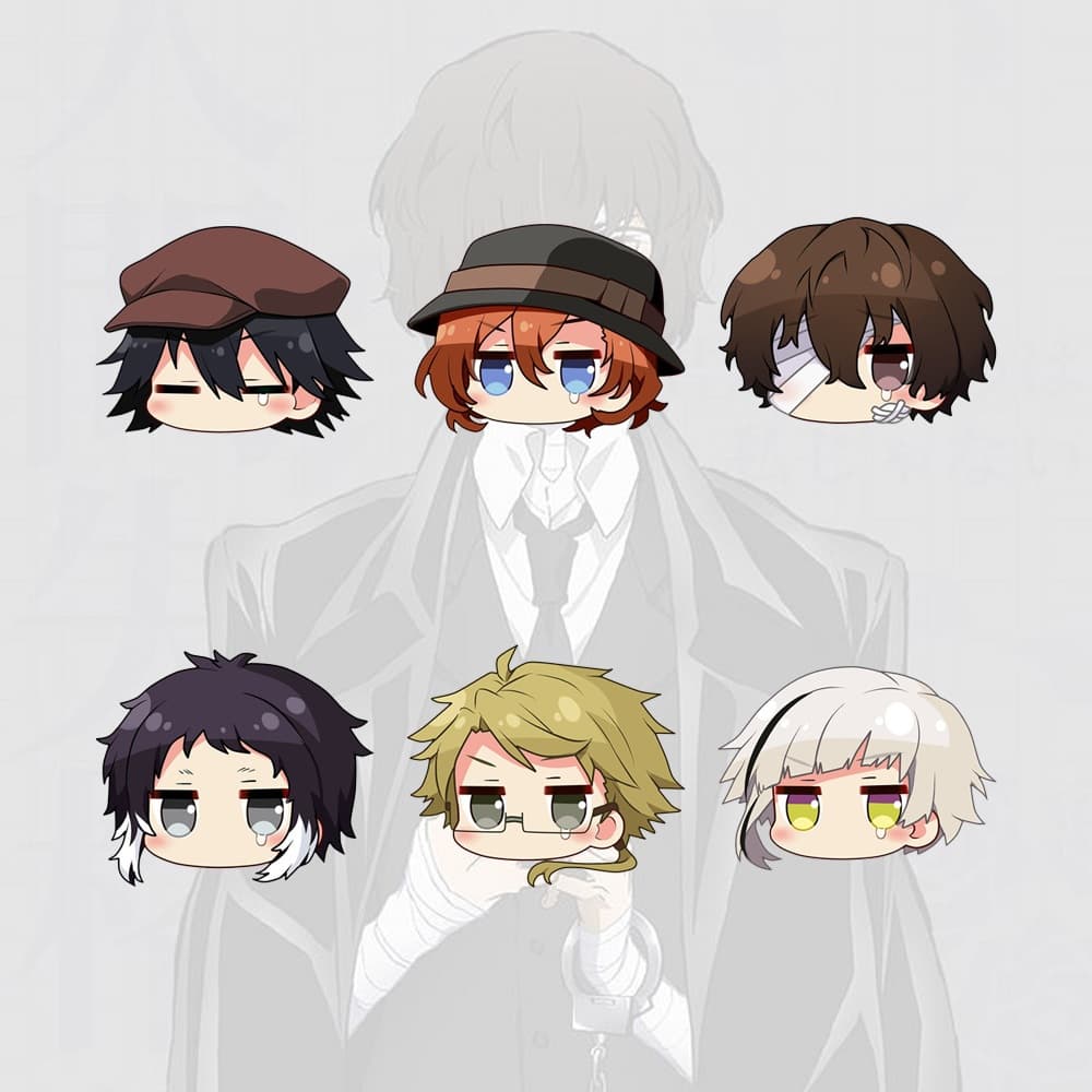 Broche Acrílico Bungo Stray Dogs Cartoon Anime Criativo Sacos De Crachá Decorativos