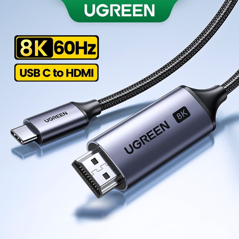 UGREEN Original 4k 8K Tipo C Para HDMI Porta Thunderbolt 3 Samsung S24 Ultra S22 iPhone 15 Huawei P40 Oneplus 8 Pro