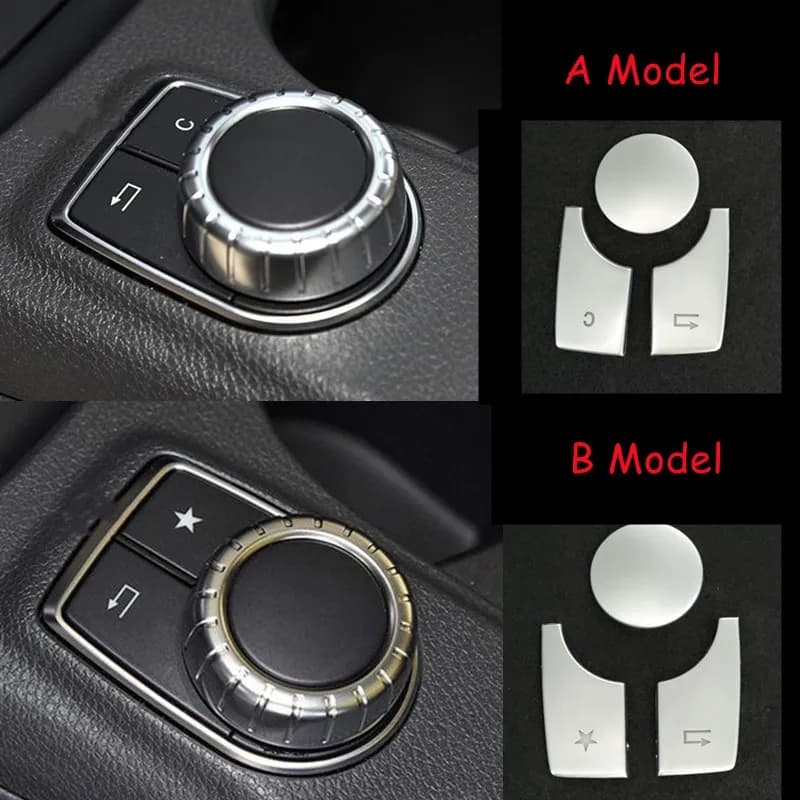 Console Do Carro Multimídia Botão Interruptor Capa Adesivo Apto Para Mercedes Benz Ab Classe CLA GLA W176 W246 C117 W117
