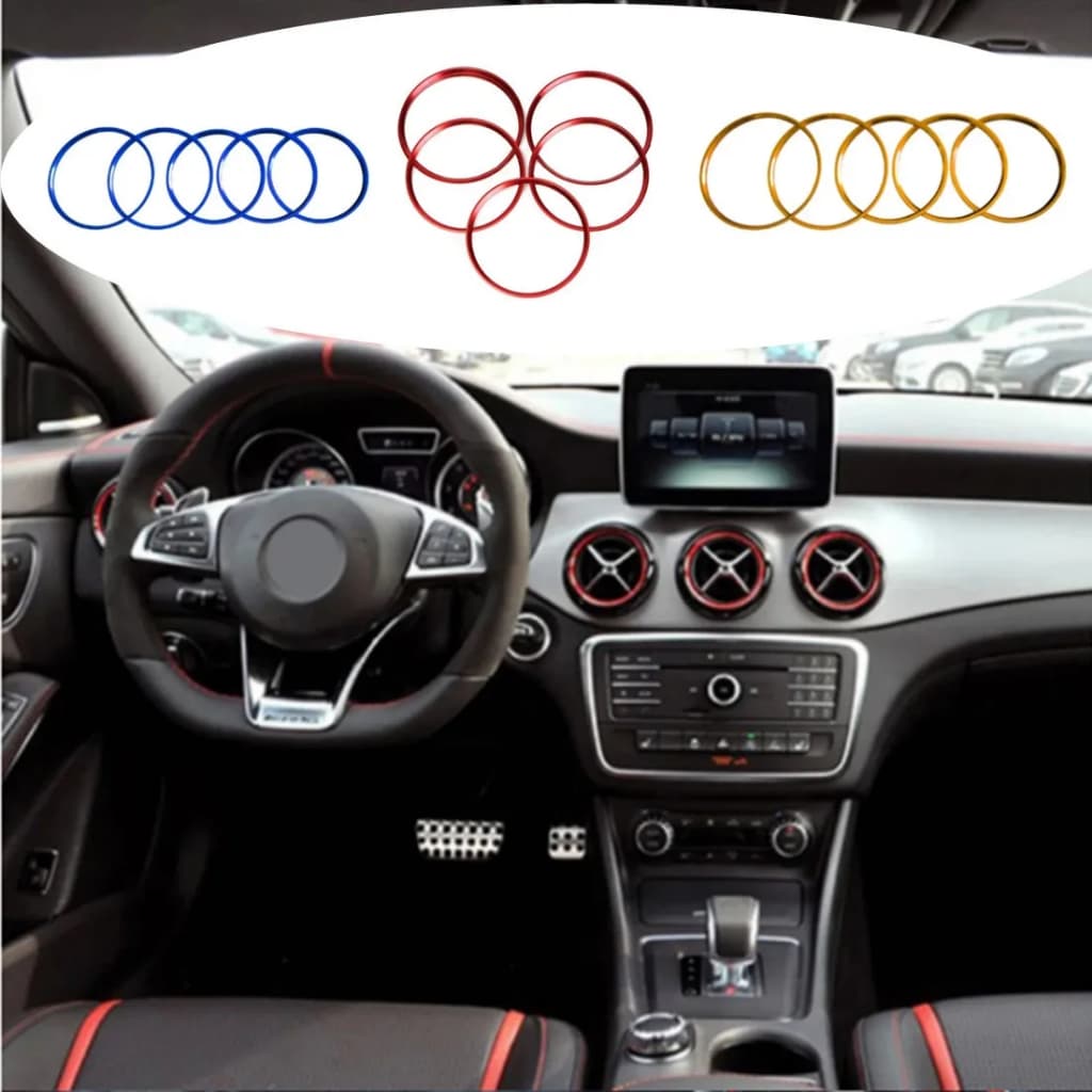 Anel De Saída De Ventilação Para Ar Condicionado De Carro , Guarnição Adequada Mercedes Benz Ab GLA CLA Classe W176 W246