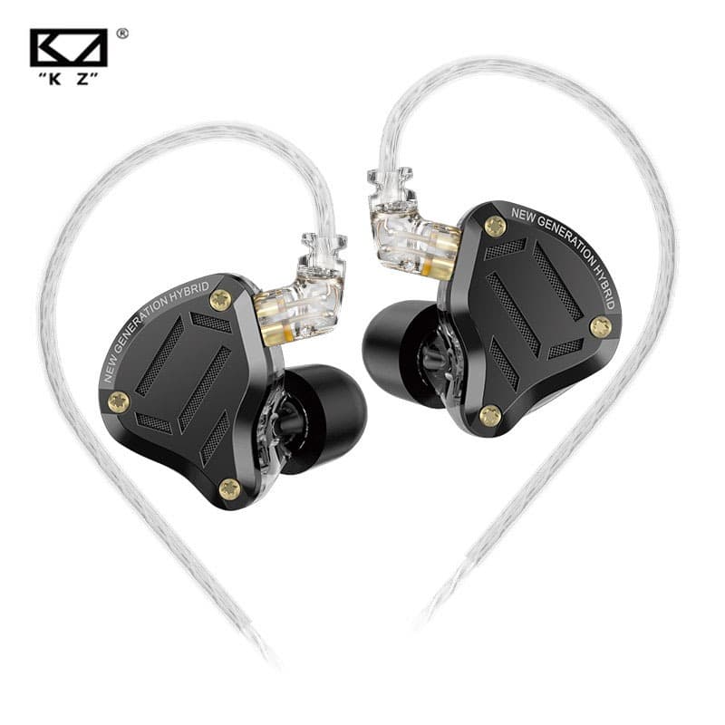 KZ ZS10 Pro 2 Novos Fones De Ouvido Intra-Auriculares HIFI Baixo Monitor Esportivo Som Redução De Ruído Fone Interruptor
