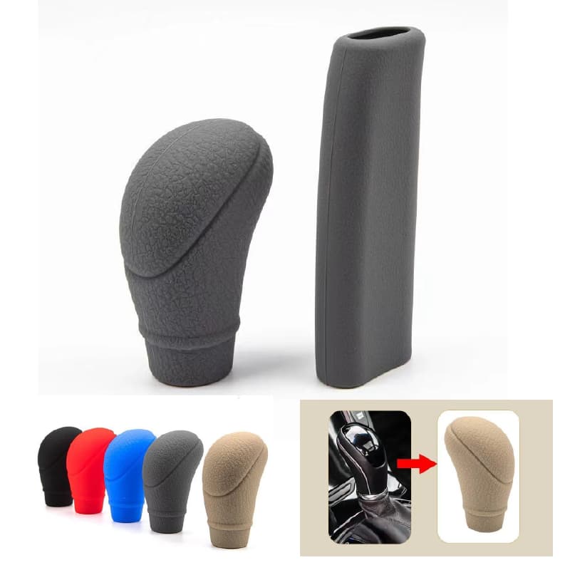 Capa Universal de Silicone para alavanca de mudança de carro/freio de mão Oval capa protetora almofada antiderrapante su