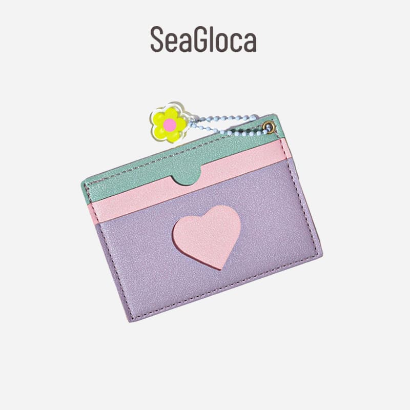 Novo Porta-Cartões Ultra Fino e Simples SeaGloca Coreano com Múltiplos Compartimentos para Mulheres No 1808