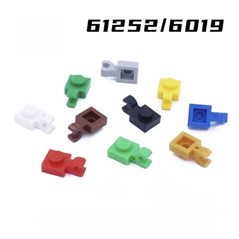 61252 blocos de construção de partículas pequenas acessórios especiais 1x1 placa de braçadeira Vertical Unilateral peças