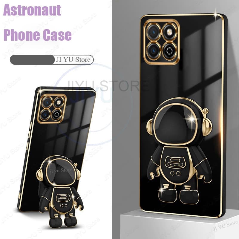 Capa Motorola Moto G56 G86 Edge 60 60s Fusion 5G Astronauta Dobrável Suporte De Telefone