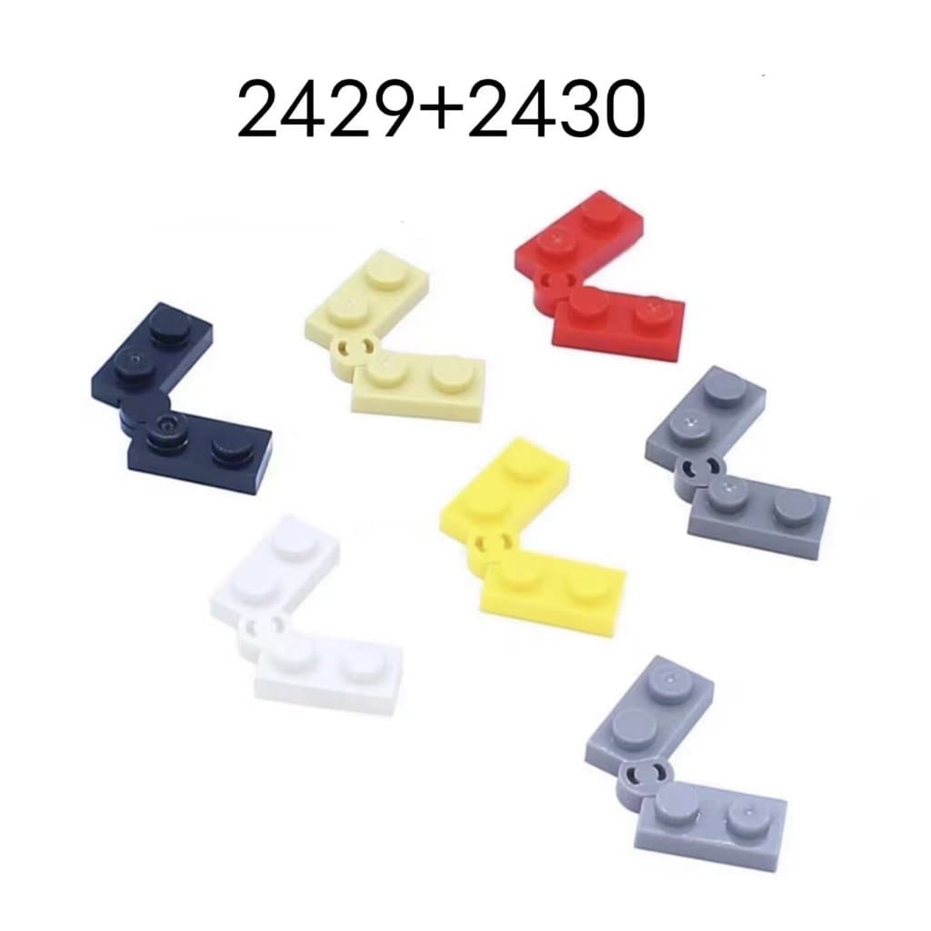 2430 + 2429 Blocos de construção de partículas pequenas Tecnologia Auxiliares de ensino Peças de placa de hinge MOC