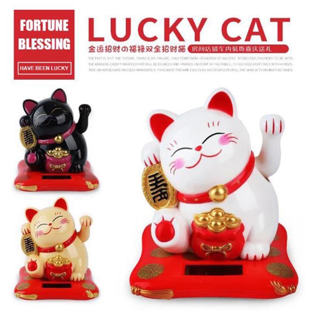 Gato Da Fortuna Chinês Mão Acenando A Riqueza Ornamento Do Sorte Braço Para Decoração Home Office