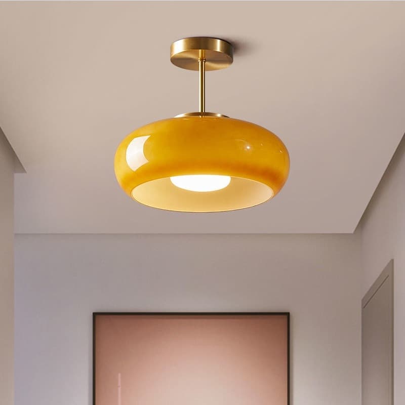 Nordic Bauhaus Vidro Luminária De Teto Moderna Para Quartos / Sala De Estar / Cozinha/Corredor/Varanda/Escadas