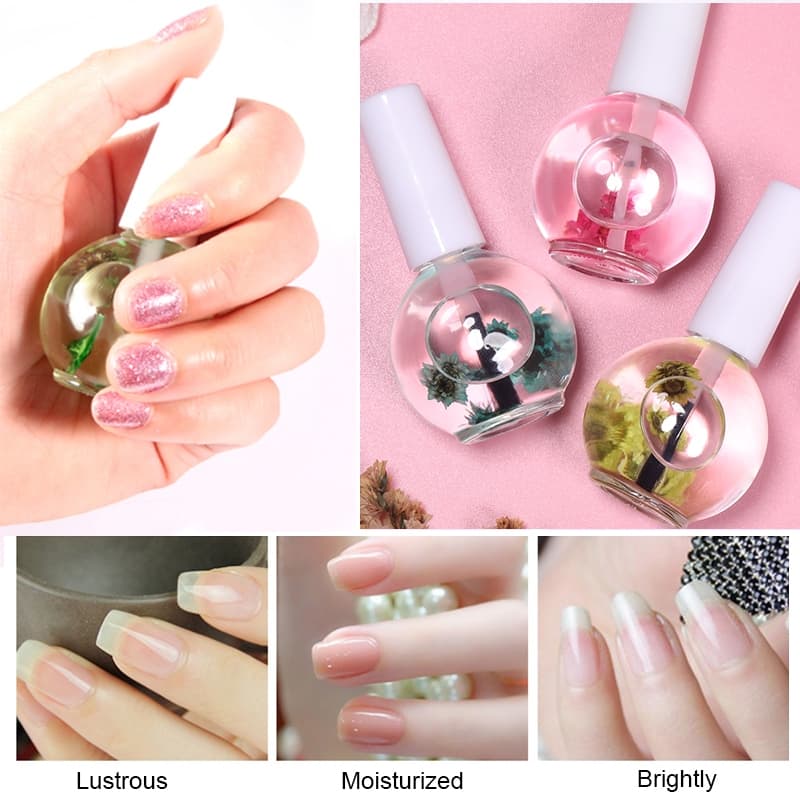 15ml Óleo De Cutícula Com Flores Unhas Hidratante Óleo De Nutrição  Secas Amaciante Tratamento De Cutícula Nutritivo Gel