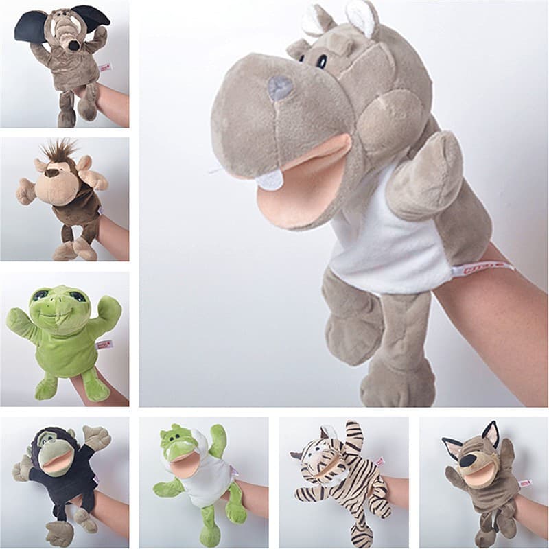 Novos Brinquedos De Pelúcia De Mão De Animais Interativos Para Crianças Jogos Familiares Bebê Toddler