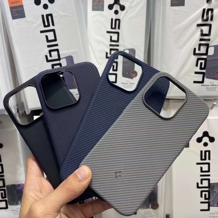 Spigen MagSafe texturizado silicone caso do telefone móvel tampa traseira iPhone 13 14 15pro Max. magfit