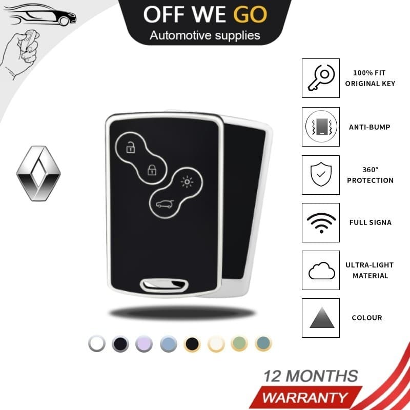 Capa De Chave Inteligente TPU Carro Para Shell Fob Renault Duster Captur Clio Logan Megane 1 2 3 Koleos Fluência Nema Zoe Cênico Sem