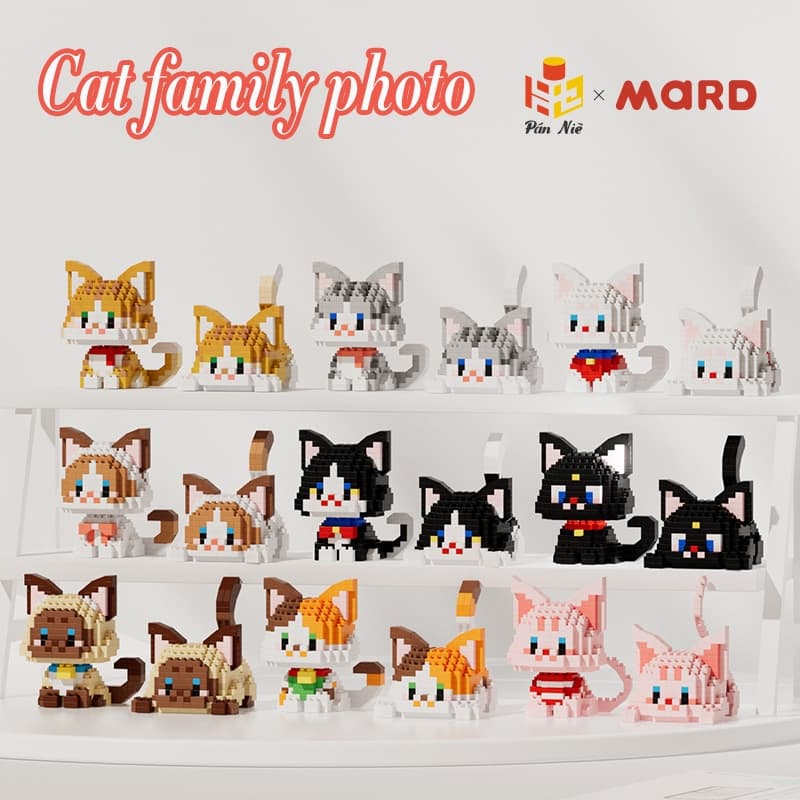 Fofo Gato De Estimação , Blocos De Construção Para Cães Brinquedos Educativos STEM , Brinquedo Crianças