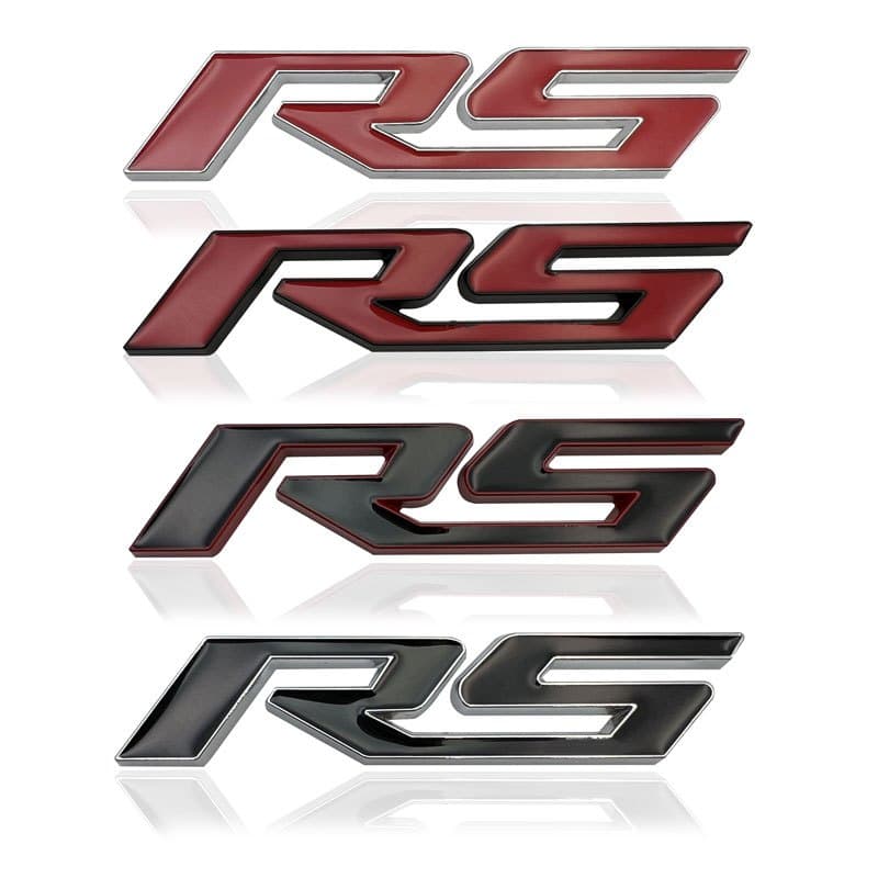3D Metal RS Grade Dianteira Emblema Do Carro Tronco Decalque Para Chevrolet CAMARO Adesivos Acessórios