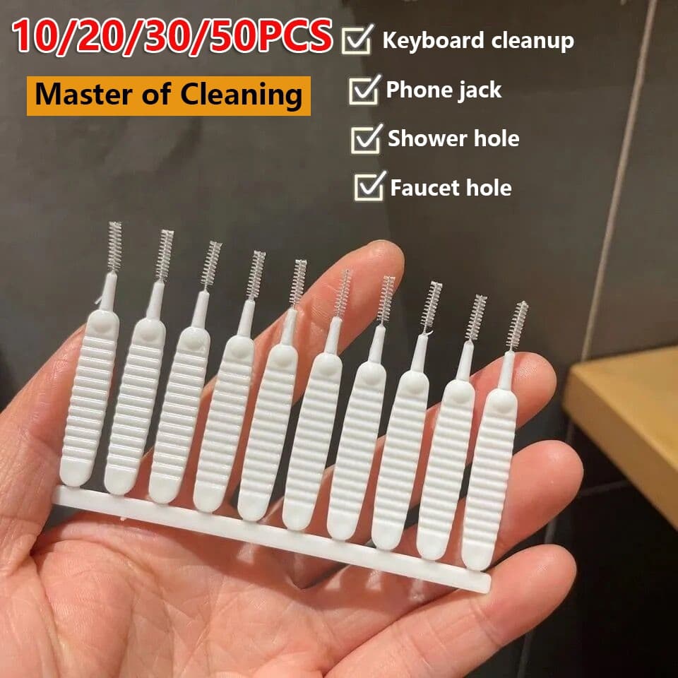 10/20/30/50pcs Escova De Limpeza Da Cabeça Do Chuveiro Anti-Obstrução Pore Gap Clean Tool Furo Telefone Cozinha