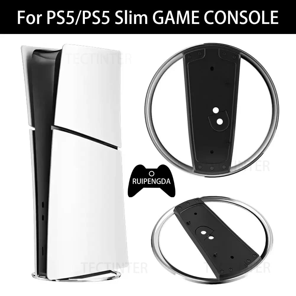 Suporte de resfriamento vertical para PS5 e PS5 Slim, suporte antiderrapante para base do PS5 versão com disco e