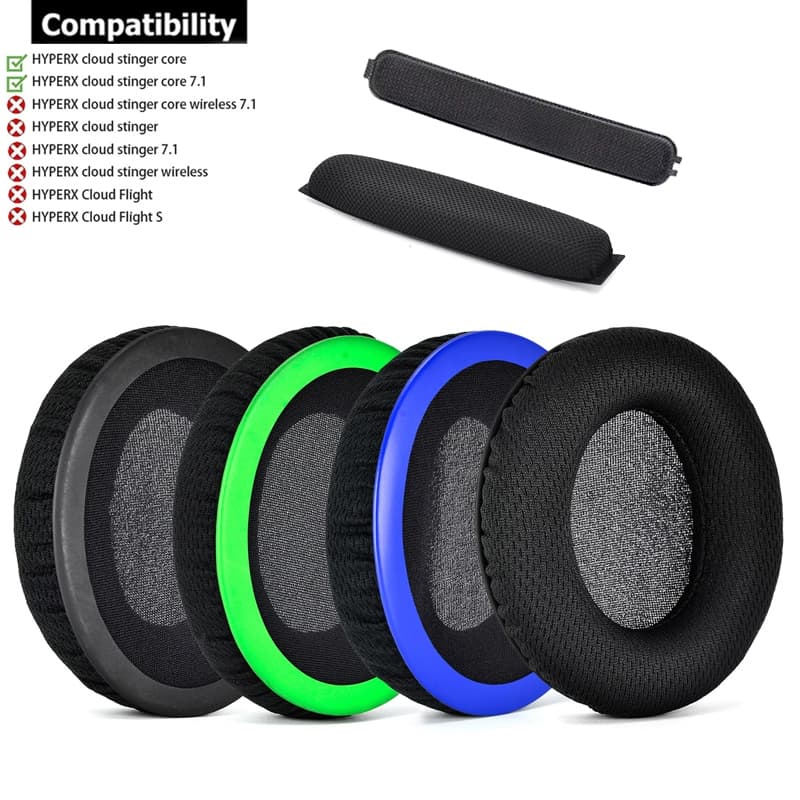 1 Par De Earpads De Para HyperX Cloud Stinger Core 7.1 Almofadas De Fone De Ouvido Esponja