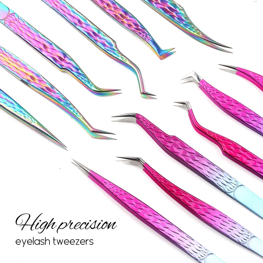 Pinça Gemerry Tweezer Fechada De Alta Precisão Novo Estilo De Pestanas Premium anti-Estática design Antideslizante