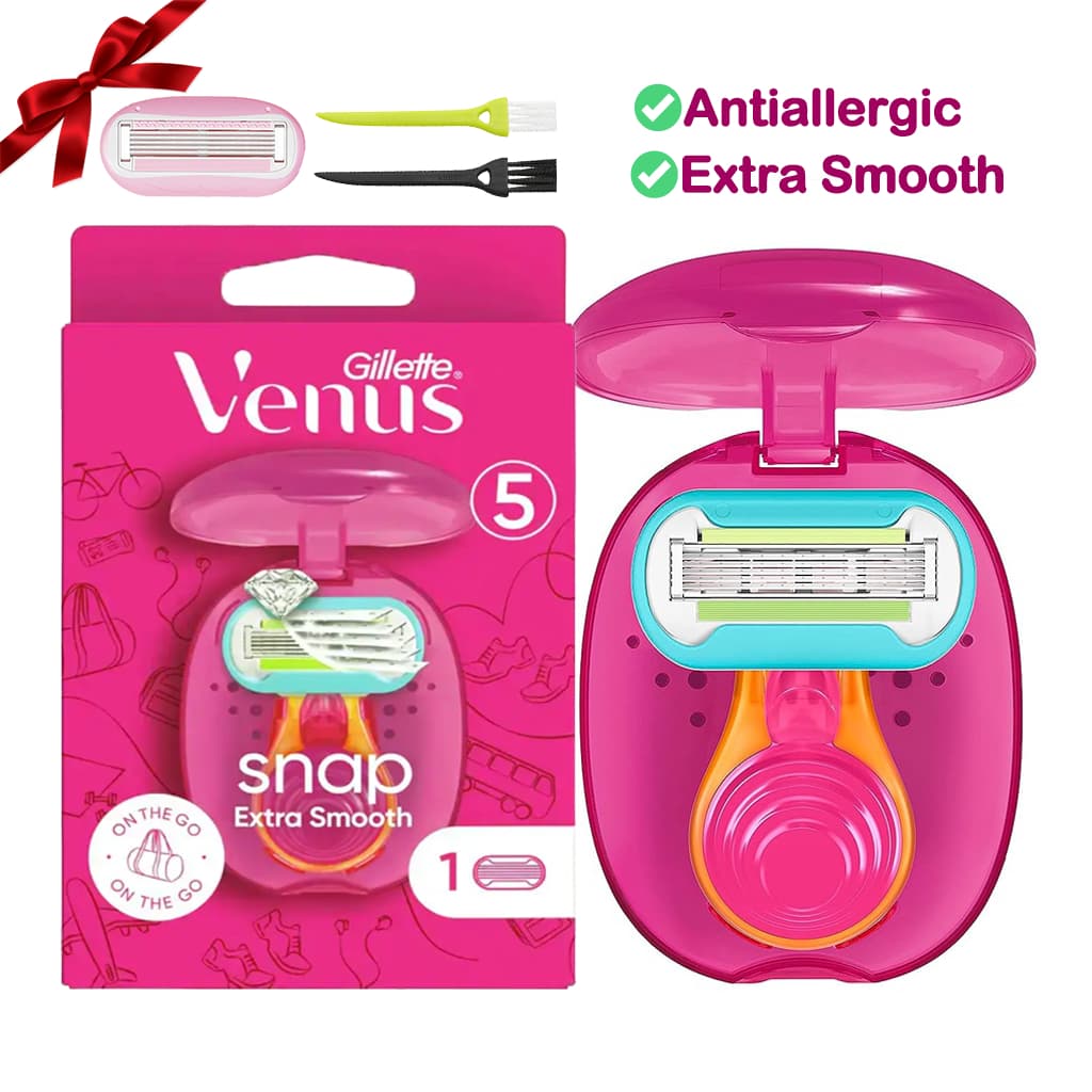 Mini gillette Venus 5 lâminas sensitive gilete feminina viagem Gillette Venus Íntimo smooth aparelho barbeador femini