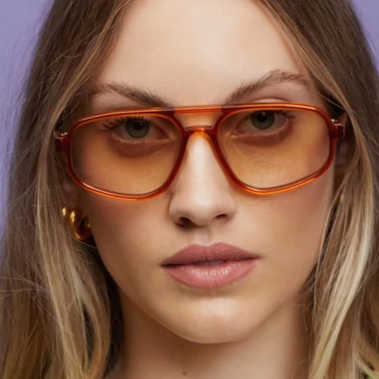 Moda Novos Óculos De Sol Retrô Quadrados Para Mulheres Cor De Ponte Dupla retro Homens UV400
