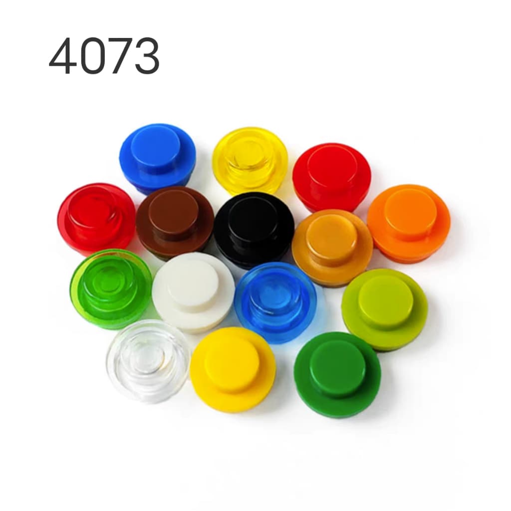 Moc Pequenos blocos de construção de partículas compatíveis com as peças de montagem 4073 1x1 pontos Pequenos blocos de construção de partículas redondas de luz de bricolagem Acessórios para pintura de pixels