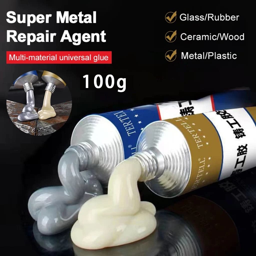 100g AB Magic Repair Cola Ferro Fundido Resistente Ao Calor Metal Adesivo De Soldagem A Frio Agente Metálico Cola de reparo