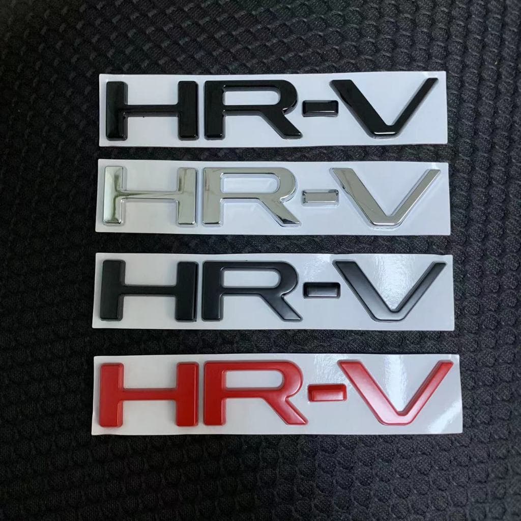 【 Honda 】 Latest 3D Metal HRV HR-V Carta LOGO Autocolante Emblema De Carro Decalque Substituição Para