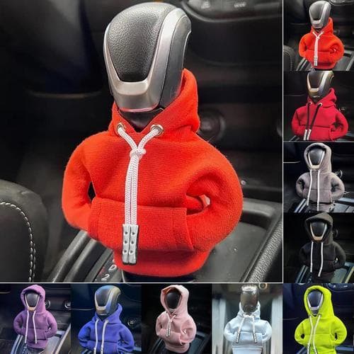 Capa para Câmbio de Carro de Moletom Maçaneta de Mudança de Marcha Camisola Capa de Mudança de Marcha Interior Forma Criativa Da Jaqueta