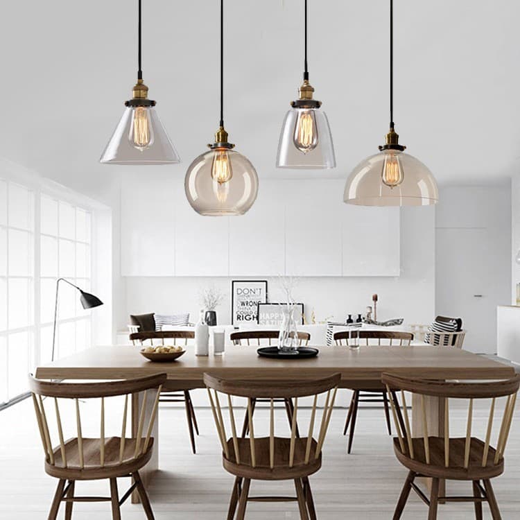 Luminária Pendente De Vidro , Ilha De Cozinha , Sala De Jantar , Luminárias Suspensas , Decoração De Quarto , Luz De Tet