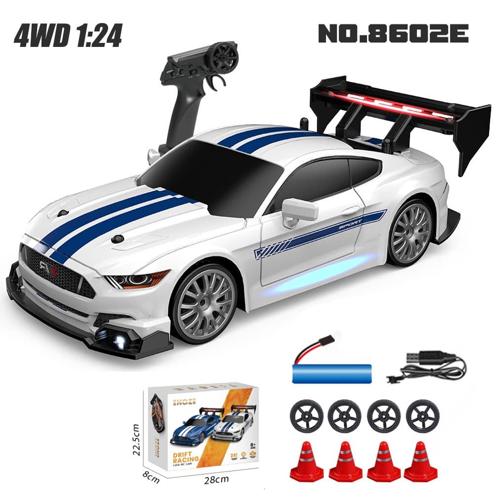 4WD RC Racing Car GTR 2.4G Drift Off-Road Rádio Controle Remoto AE86 Modelo De Veículo Brinquedos De Hobby Eletrônicos Para Crianças