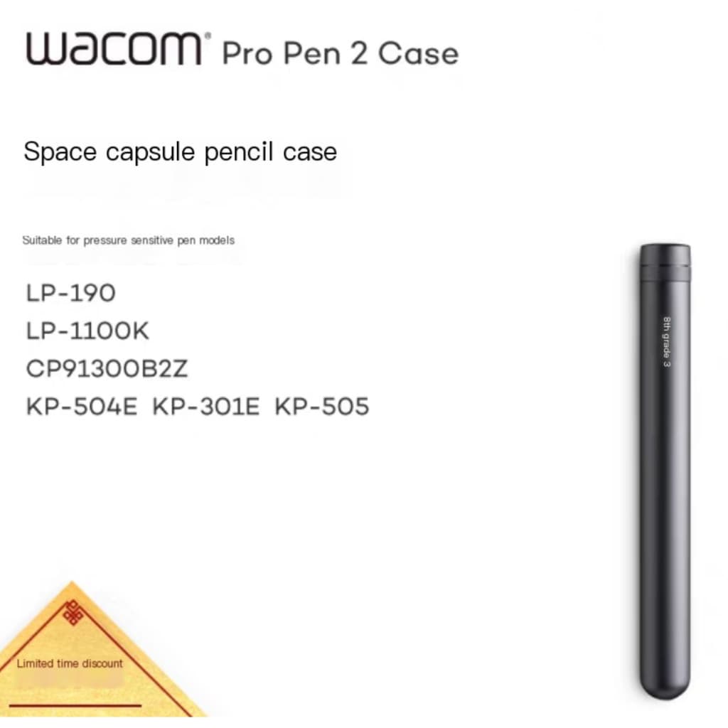 Wacom Pro pen 2 Intuos PTH460 660 860 Cintiq DTH1320 1620 DTK-1661-1660 Porta-Canetas Estojo Cápsula Espacial