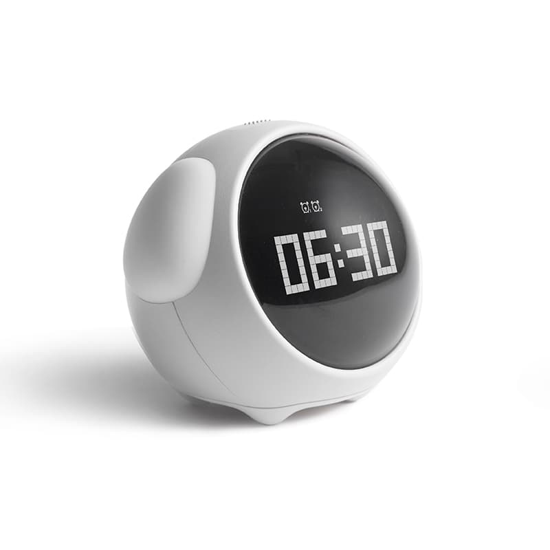 [heibaike] Emoticon Bonito C茫o Rel贸gio de Alarme Luminoso Wake Up Rel贸gio de Mesa Digital Eletr么nico Rel贸gio de Multifuncional LED Big Eyes Clock Presentes De Anivers谩rio