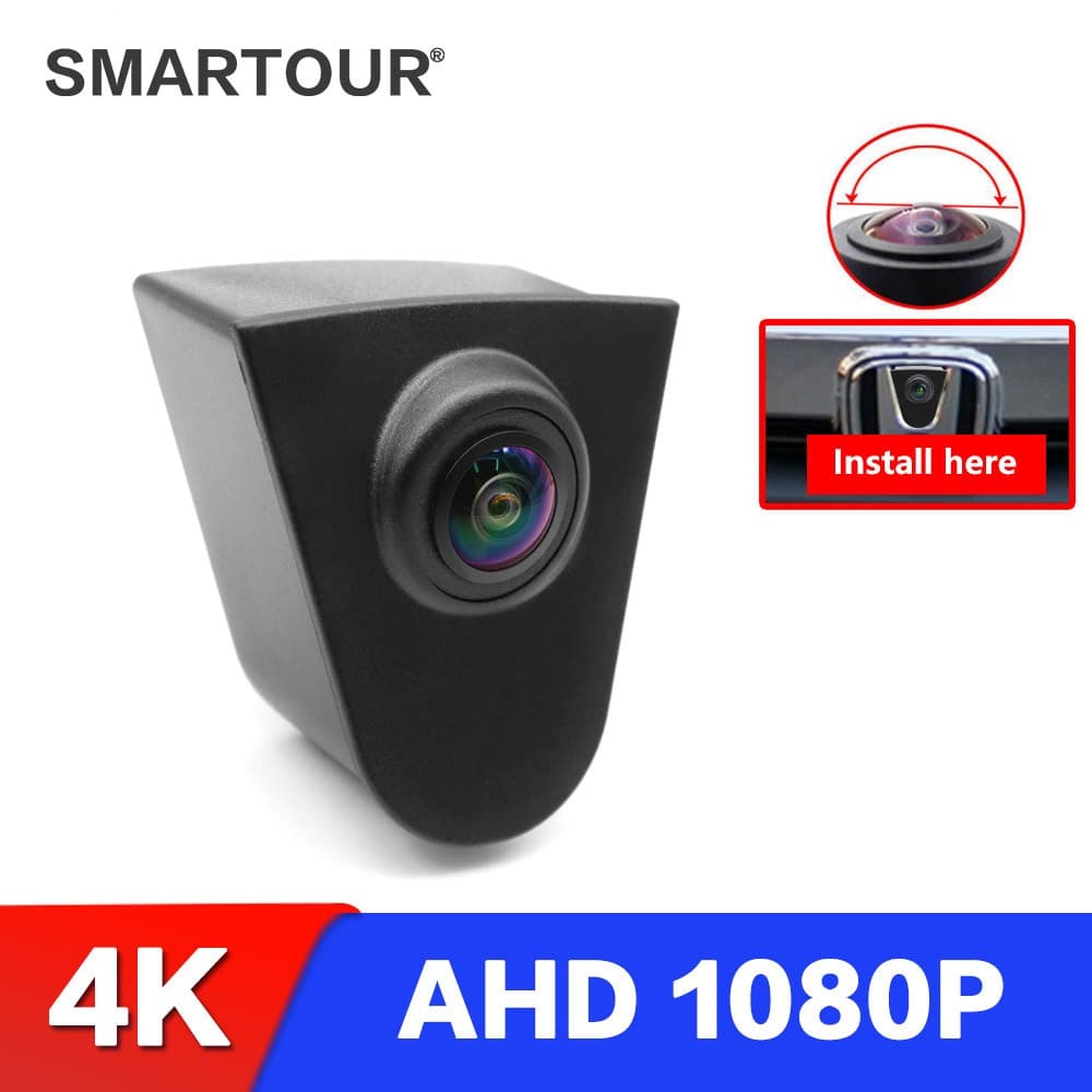 Smartour CCD AHD 1080P Câmera Com O Logotipo Do Carro Vista Frontal Para Honda CRV Accord Fit City Civic Odyssey Spirior U-RV X Jade Vehicle