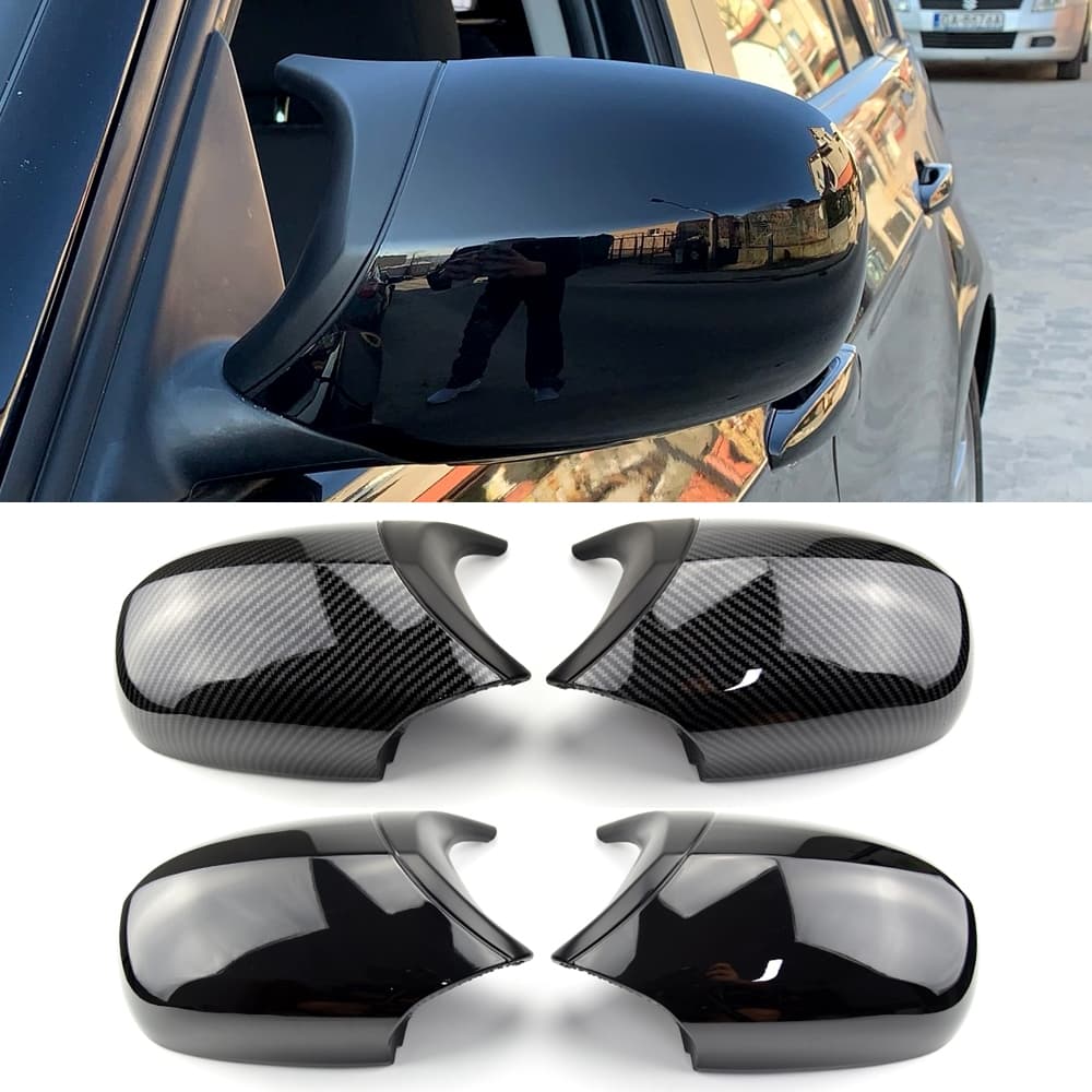 Tampa Do Espelho Retrovisor Lateral Asa Capa Apto Para BMW E90 E91 2005-2011 E92 E93 E81 E82 E88 E87 M Acessórios Carro