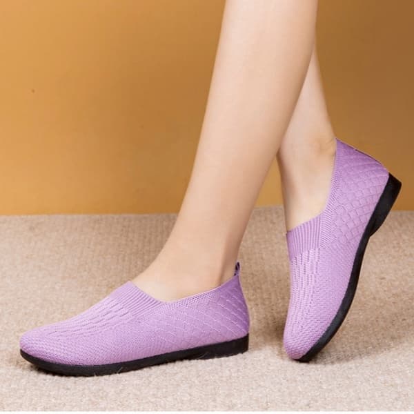 Sapatos de Senhora Confortáveis e Confortáveis Sapatos Casuais de Senhora Sapatos de Sola Macia Antiderrapante