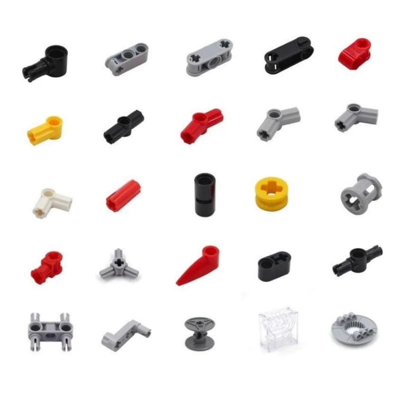 Moc Pequenos blocos de construção de montagem de partículas 32123 3713 32013 Tecnologia Peças Conector do eixo 9686 EV3 Peças