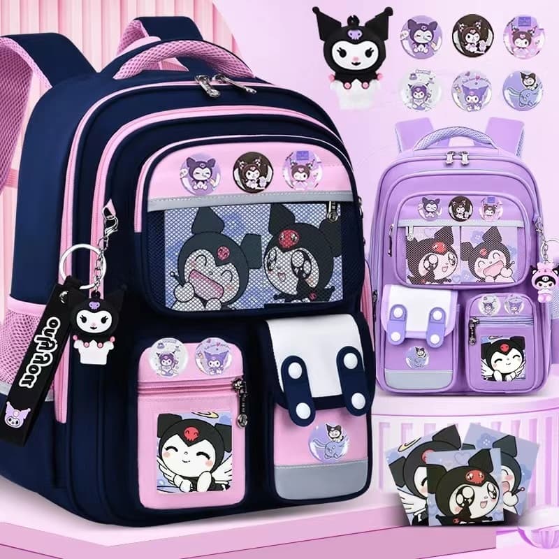 Novos alunos do ensino fundamental Mochilas escolares para meninas de 1-3-6a série Reduzem a carga Meninos de 6-9-12