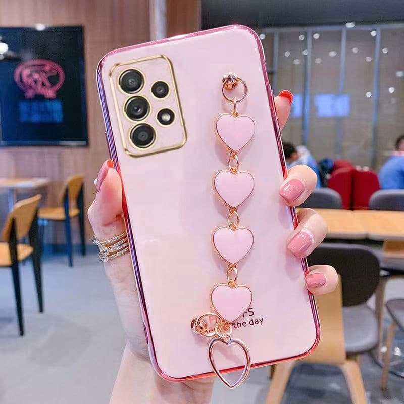 Capinha samsung A13 4G Caixa De Telefone Eletroplatada A13 4G Com Alça De Amor