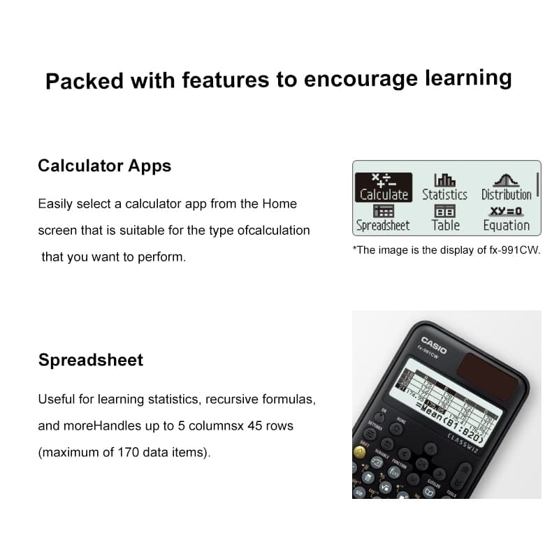 Novas Calculadoras Científicas Casio fx-991CW na Moda