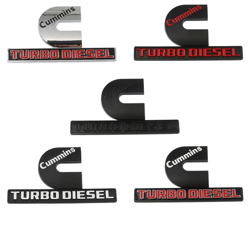 Fender Logotipo 3D ABS CUMMINS TURBO DIESEL Para Dodge RAM 1500 2500 Emblema Do Porta-Malas Traseiro Adesivo Lateral Pára-Lamas Decoração Da Pickup Crachá Modificado