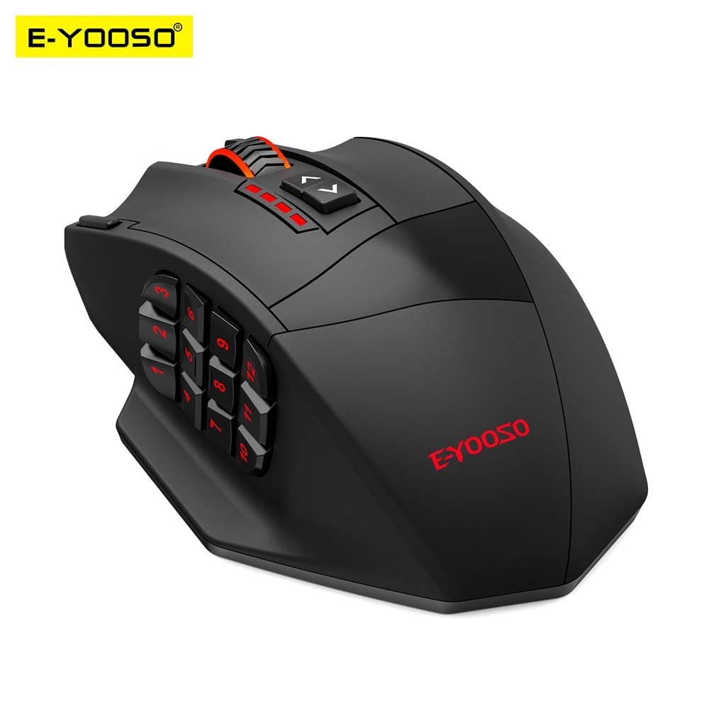 E-YOOSO X-39 Mouse Para Jogos RGB Com Fio USB 24000 DPI SG8960 19 Botões Óptico De Jogo Programável Computador PC Laptop