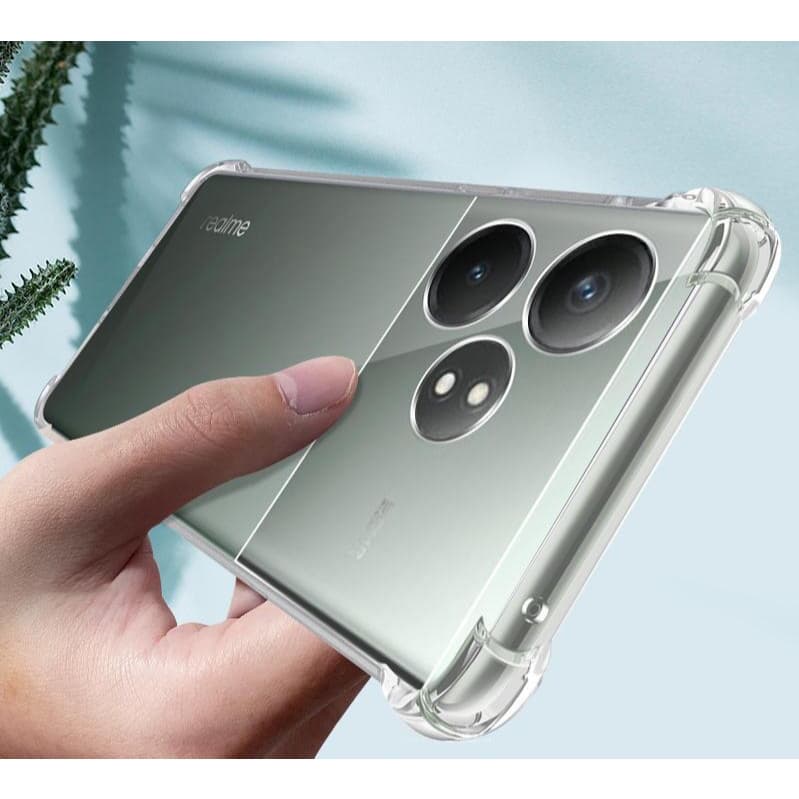 Realme GT 6 6T 6T 5G RealmeGT6 GT6 Caixa Transparente De Silicone À Prova De Choque Capa De Proteção Da Câmera Traseira