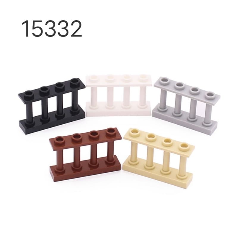 MOC 15332 Conjunto de Partículas Pequenas Quebra-cabeça Blocos de Construção Decoração Construção 1x4x2 Barra de Cerca