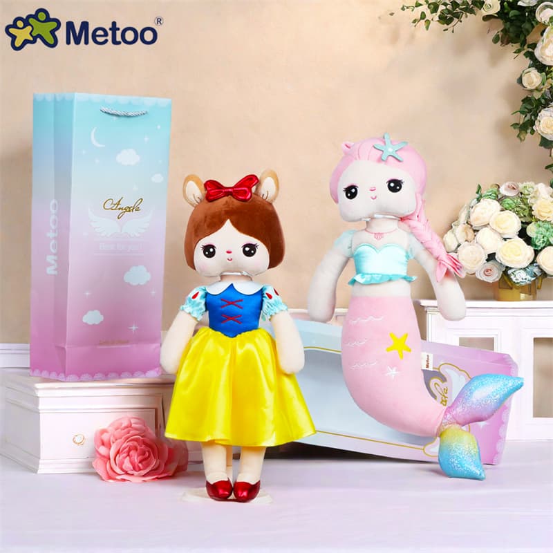 Metoo Angela Boneca De Pelúcia, Sereia, Princesa Branca De Neve, Brinquedos Personalizados Para Crianças, Presente Bebês