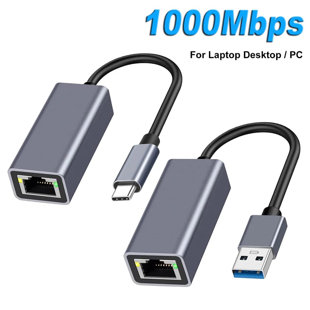 10000mbps adaptador Ethernet USB 3.0 Tipo C Para RJ45 Placa De Rede MacBook PC Windows XP 7 8 10 Cabo De Internet