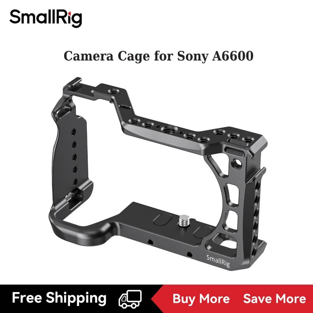 Gaiola SmallRig Para Câmera Sony Alpha A6600/ILCE 6600 Mirrorless Com Suportes Sapatos Frios-CCS2493