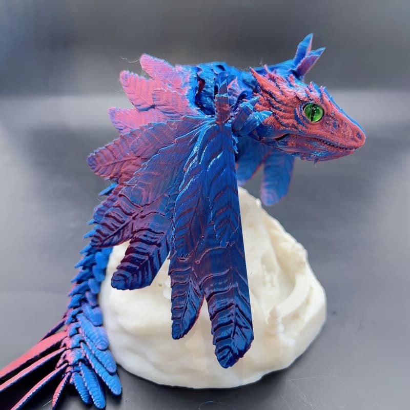 Novo Modelo 3D Impresso Archaeopteryx Simulação Articulada De Descompressão Dragão Voador Brinquedo Decoração De Escritório Doméstico